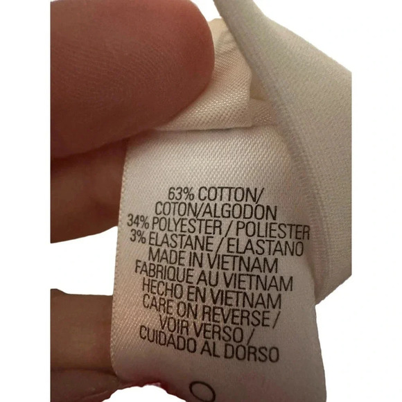 Tahari White dress with Black neck detail - Picture 6 of 6